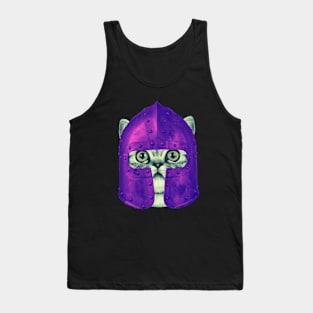 Medieval Cat Knight Tank Top